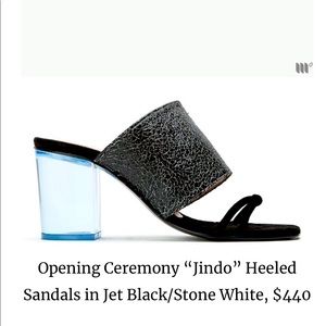 Opening Ceremony Jindo lucite heeled sandals
